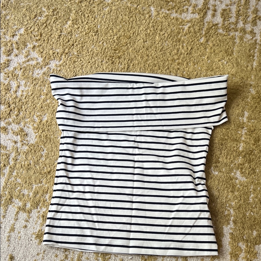 Striped Off-Shoulder Women's Top